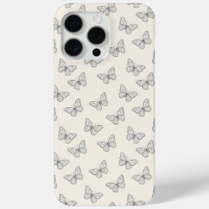 Coque Case-Mate iPhone Motif d'art en ligne de papillon