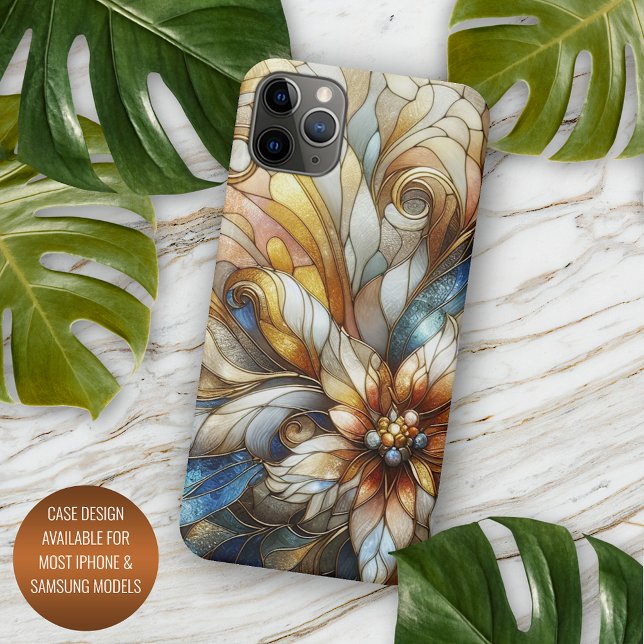 Coques Case-Mate iPhone Motif d'art en mosaïque de verre chic (Créateur téléchargé)