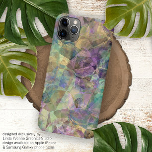 Coque Case-Mate iPhone Motif d'art en mosaïque polygonale rétro funky mod