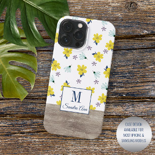 Coque Case-Mate iPhone Motif d'art floral classique personnalisé