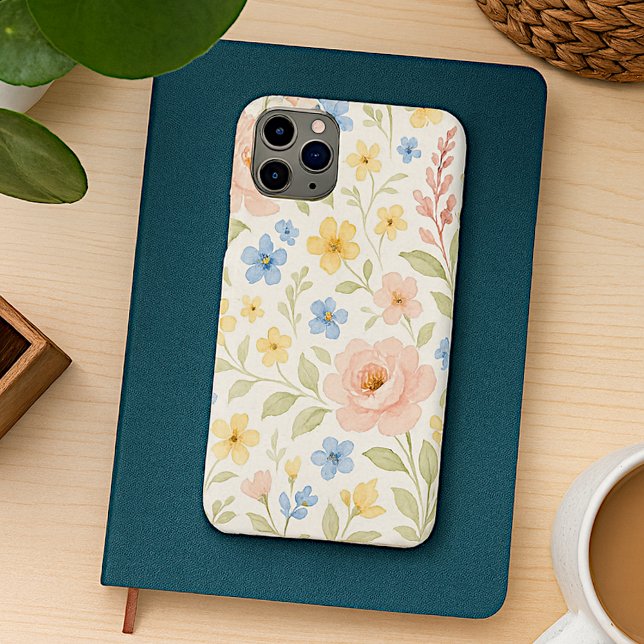 Coques Case-Mate iPhone Motif d'art floral français shabby chic élégant (Créateur téléchargé)