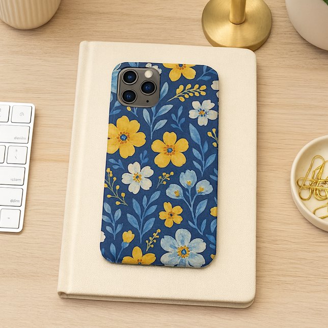 Coques Case-Mate iPhone Motif d'art floral méditerranéen ethnique chic (Créateur téléchargé)