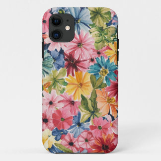 Case-Mate iPhone Case Motif d'art floral Rose Bleu Vert Jaune Orange