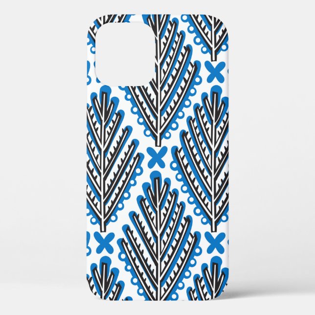 Coques Case-Mate iPhone Motif d'art populaire sans couture scandinave avec (Verso)