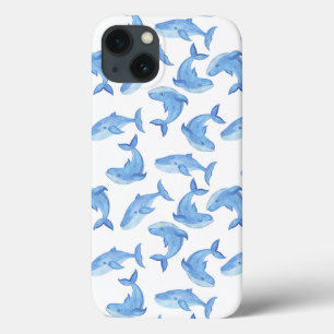 Etui iPhone Case-Mate Motif de baleine bleue d'aquarelle
