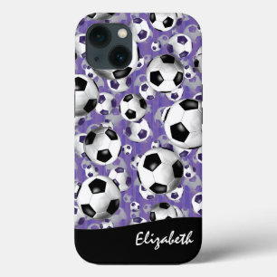 iPhone 13 Coque Motif de balle de football féminin