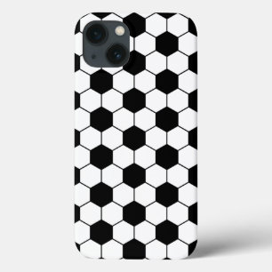 Coque Case-Mate iPhone Motif de ballon de football adapté Noir Blanc