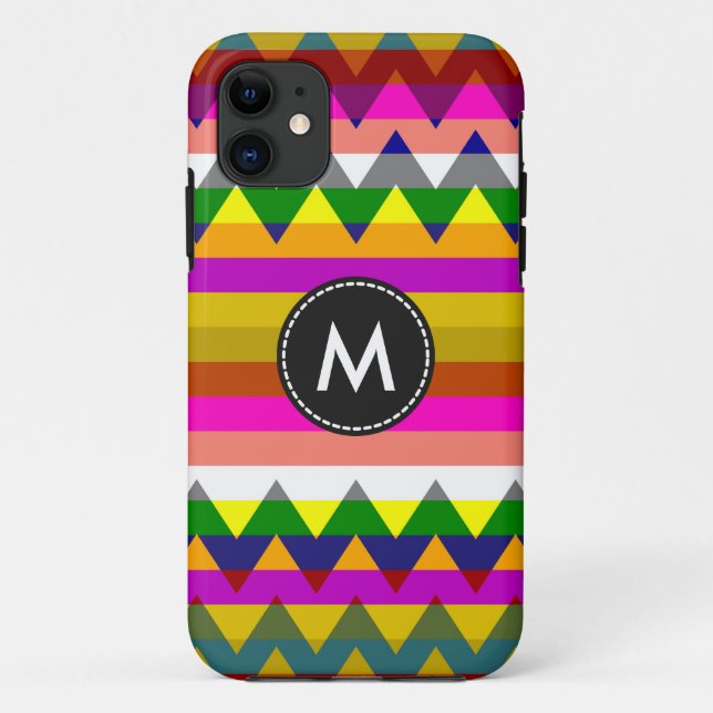 Coques Case-Mate iPhone Motif de bandes à chevrons aztèques #9 (Dos)