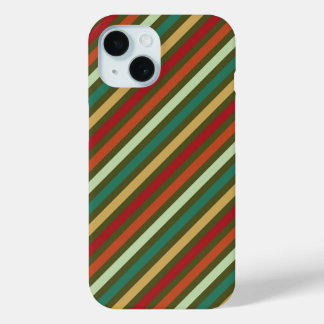 Coque Case-Mate iPhone Motif de bandes diagonales rouge simple rétro