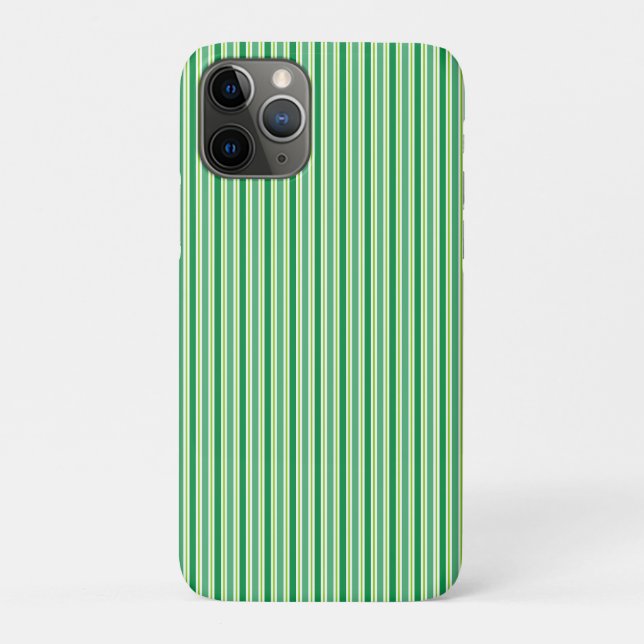 Coques Case-Mate iPhone Motif de bandes vertes pour la Saint-Patrick (Dos)