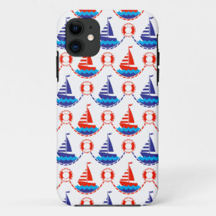 Coque iPhone 11 Motif de bateau à voile