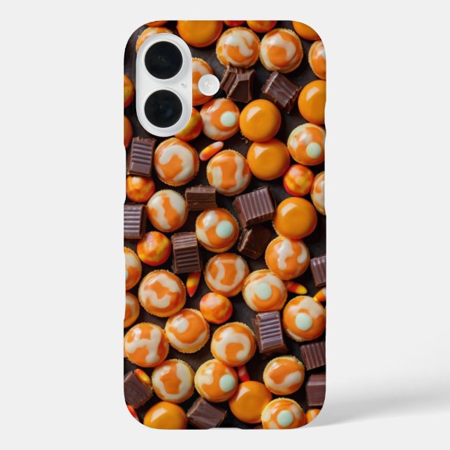 Coques Case-Mate iPhone Motif de bonbons à coller ou à traiter (Verso)