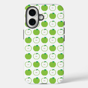 Coque Pour iPhone 16 Motif de bonbons à la pomme verte