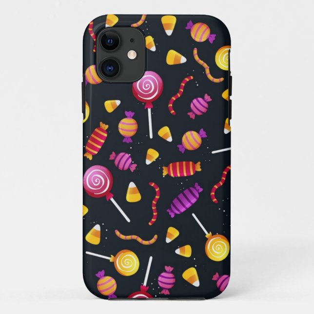 Coques Case-Mate iPhone Motif de bonbons d'Halloween (Dos)
