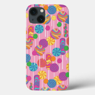 iPhone 13 Coque Motif de bonbons Lollipops