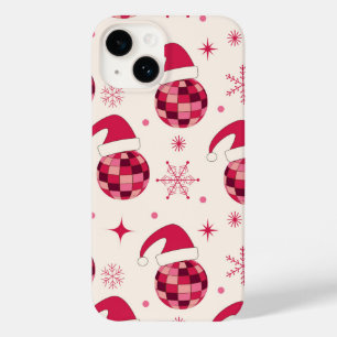 Coque Case-Mate iPhone Motif de boules de disco de Noël Groovy Santa