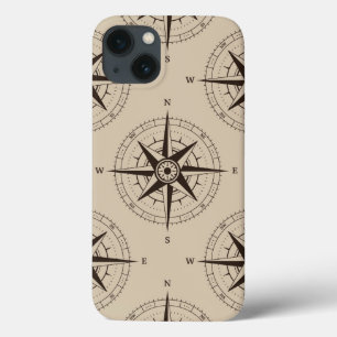 Coques Pour iPhone Motif de boussole de navigation