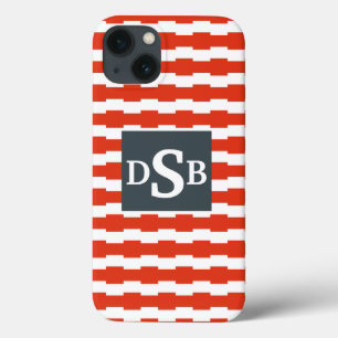 Coques Pour iPhone Motif de Boxstripe de monogramme