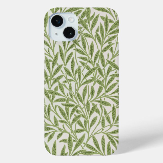 Coques Case-Mate iPhone Motif de branches feuillues vertes (Verso)