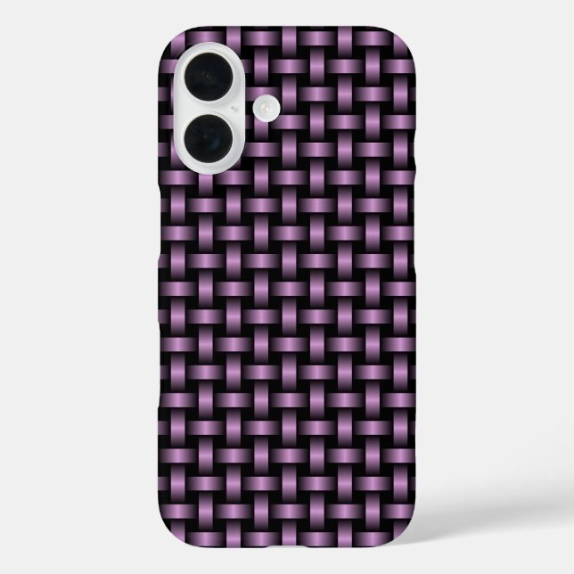 Coques Case-Mate iPhone Motif de brasage noir violet (Verso)