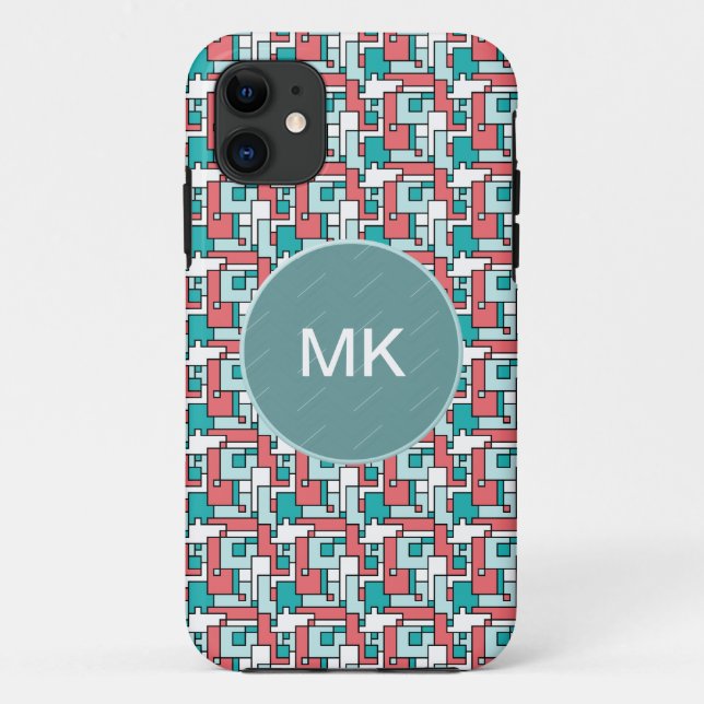 Coques Case-Mate iPhone Motif de briques rétro (Dos)