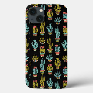 Coque Case-Mate iPhone Motif de cactus de grunge foncé