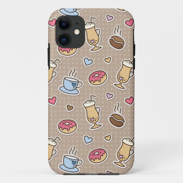Coques Case-Mate iPhone Motif de café (Dos)