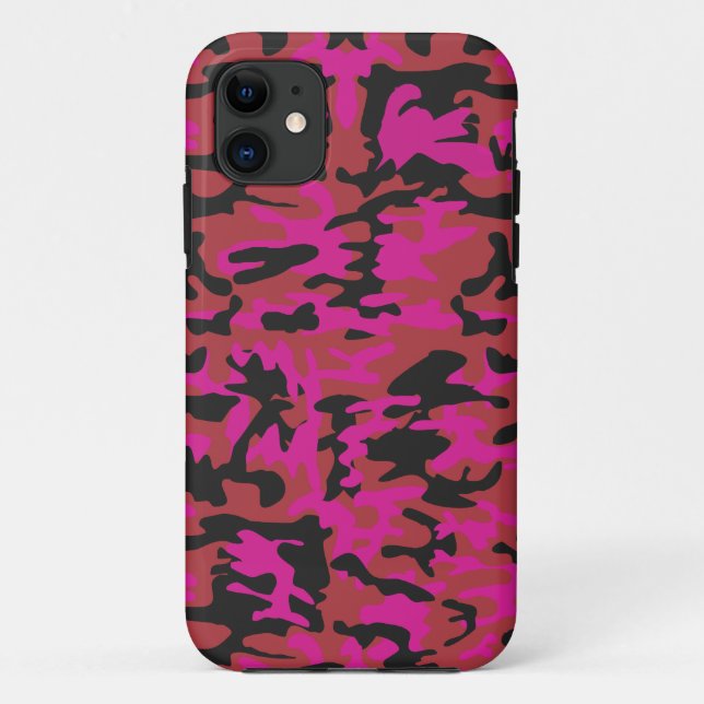 Coques Case-Mate iPhone Motif de camo de roses indien (Dos)