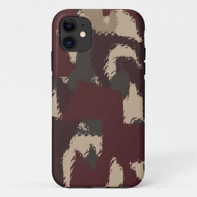 Coques Case-Mate iPhone Motif de camouflage militaire Abstrait (Dos)