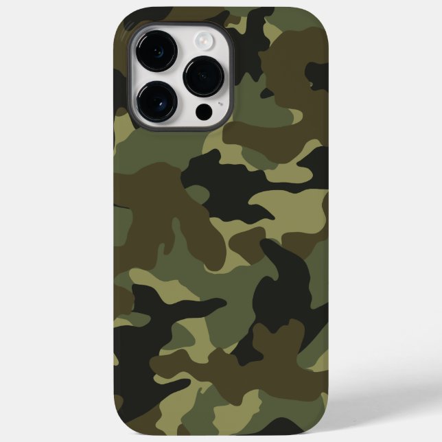 Coques Case-Mate iPhone Motif de camouflage militaire Khaki Camo (Verso)