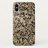 Motif de camouflage noir rose or