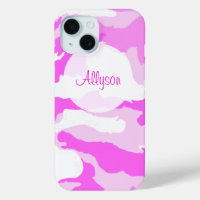 Motif de camouflage rose et blanc personnalisé