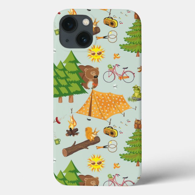 Coques Case-Mate iPhone Motif de camping (Verso)