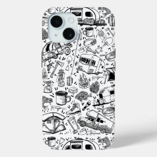 Coque Case-Mate iPhone Motif de camping en collage d'impression