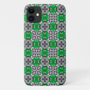 Case-Mate iPhone Case Motif de carrelage répétitif vert et blanc