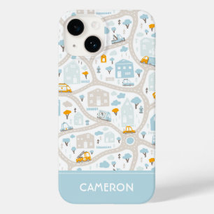 Coque Case-Mate iPhone Motif de carte de quartier de Cute Pastel