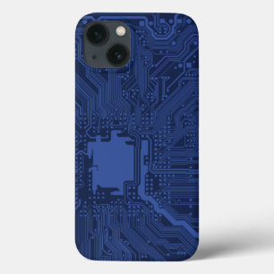 Etui iPhone Case-Mate Motif de carte mère Geek bleu