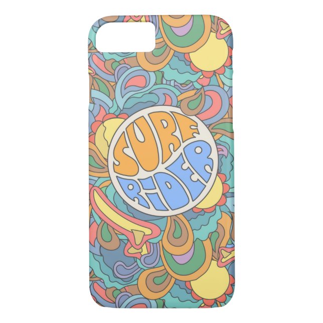 Coques Case-Mate iPhone Motif de cavalier de surf (Dos)