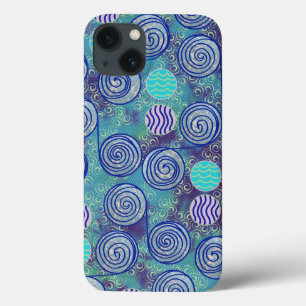 Etui iPhone Case-Mate Motif de cercles bleus Tie Dye