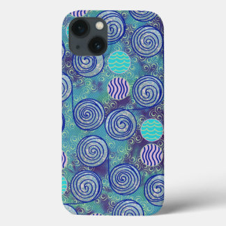 Etui iPhone Case-Mate Motif de cercles bleus Tie Dye