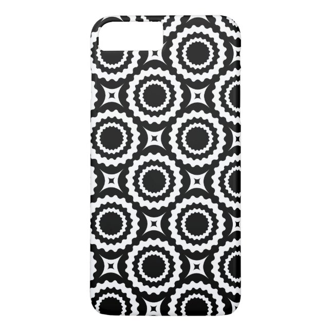 Coques Case-Mate iPhone Motif de cercles jaune orange (Dos)
