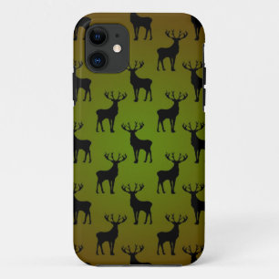 Etui iPhone Case-Mate Motif de cerf mâle sur fond vert marron
