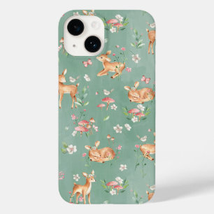 Coque Case-Mate iPhone Motif de cerfs à l'aquarelle