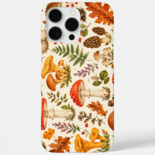 Coque iPhone 16 Pro Max Motif de champignon automnal à l'aquarelle
