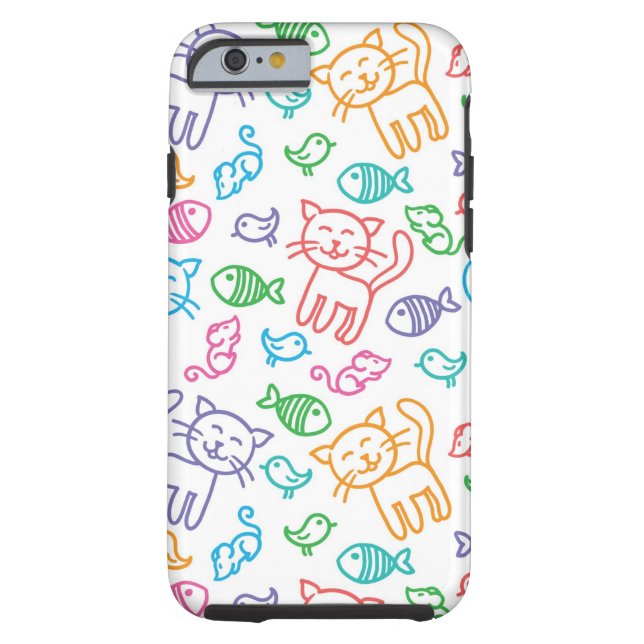 Coques Case-Mate iPhone motif de chat (Dos)