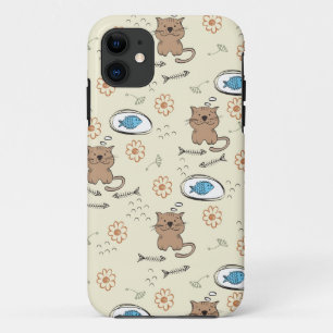 Coque Case-Mate Pour iPhone motif de chat et de poissons