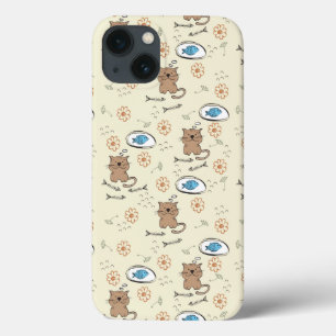Coque Case-Mate iPhone motif de chat et de poissons