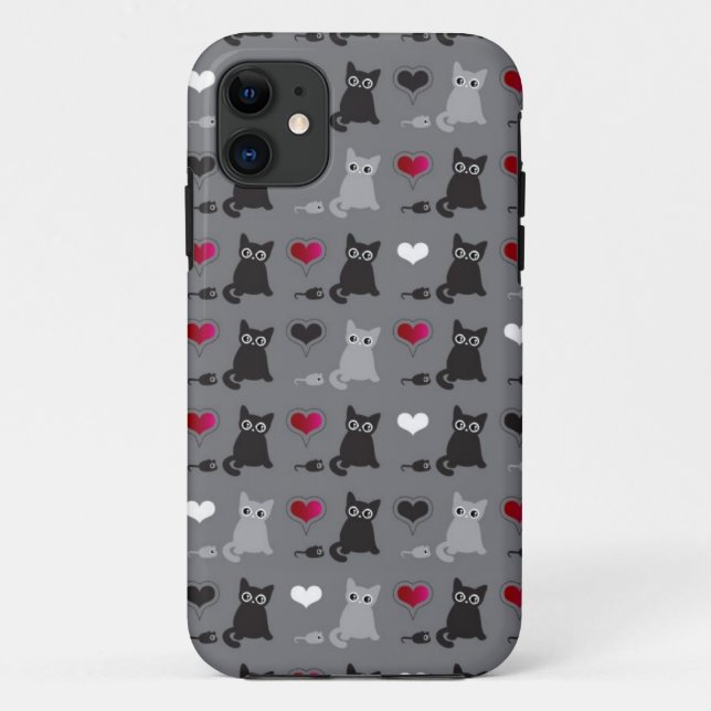 Coques Case-Mate iPhone motif de chaton et de souris (Dos)