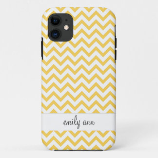 Coque Case-Mate iPhone Motif de chevrons de jaune d'abeille de miel