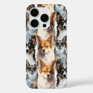Coque iPhone 16 Pro Motif de chien Corgi aquarelle mignon